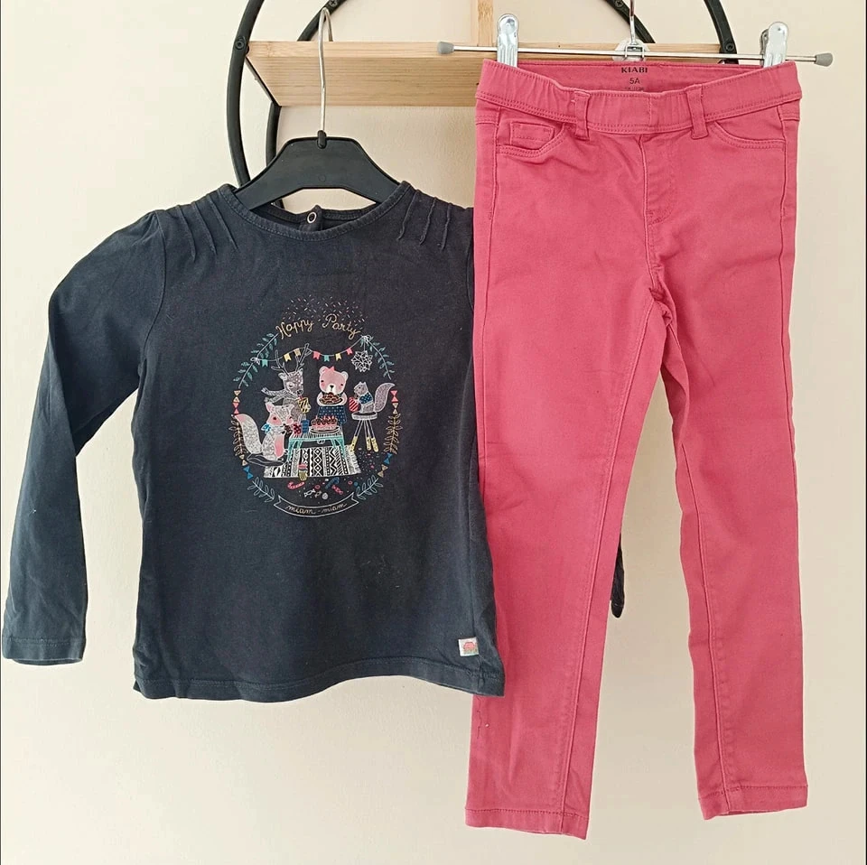 5 ans ensemble teeshirt sergent major et pantalon kiabi